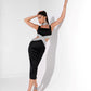 Robe une pièce bandage à col carré tendance