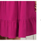 Women's Fashion Solid Color V-neck Long-sleeve Dress