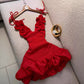 Sexy Bud Blossom Floral Strap Holiday Dress
