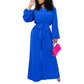 Fashion Long Sleeve Plus Size Casual Jumpsuit