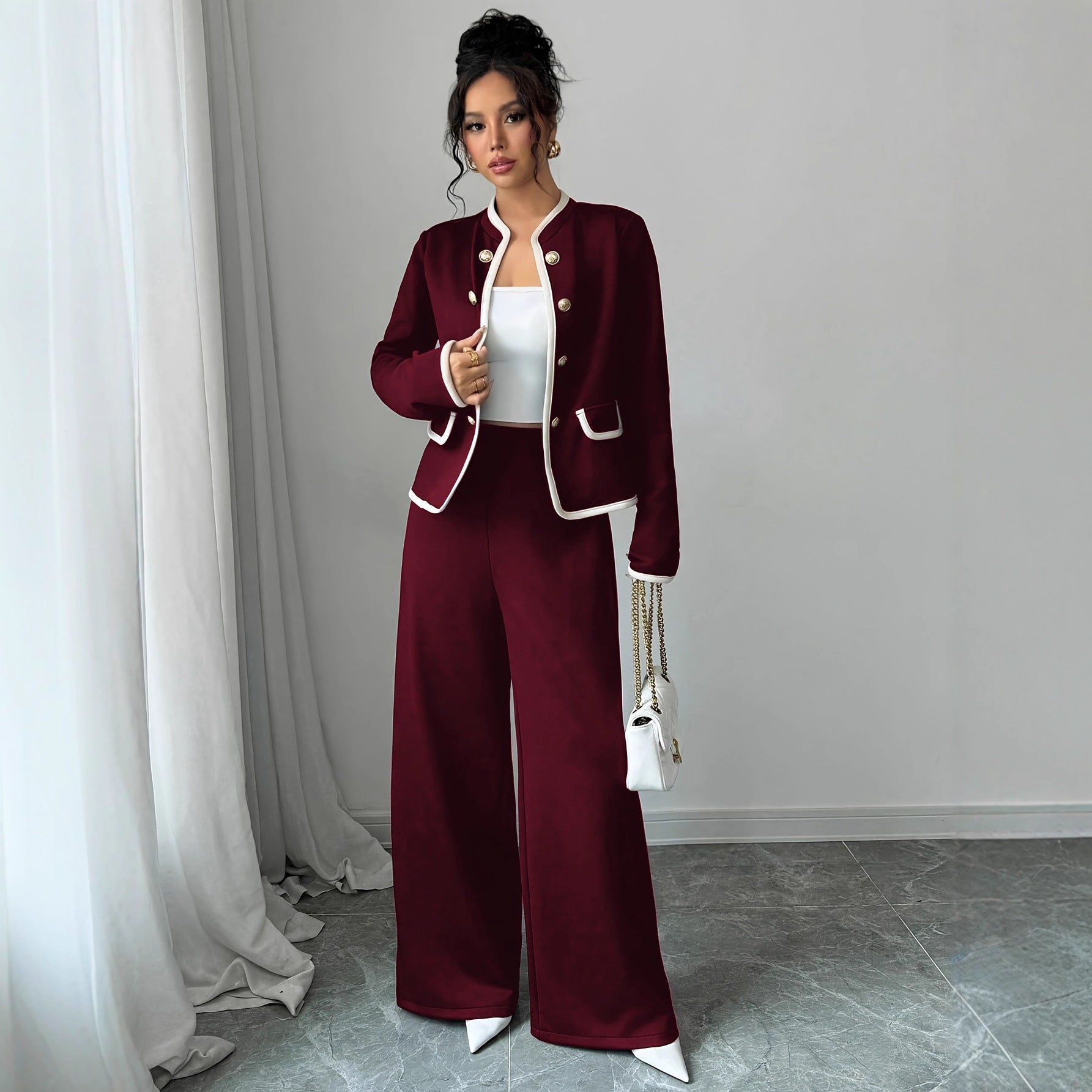 Slimming New Chinese Style Casual Chic Womens Suit