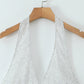V-neck Halter Backless Holiday Women's Dress
