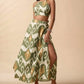 Strapless Sleeveless Top And Slit Skirt Set For Women