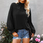Women's Spring New Chiffon Top Solid Color Loose Pullover Long Sleeve T-shirt