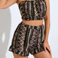 Women's Printed Tube Top Top Suit