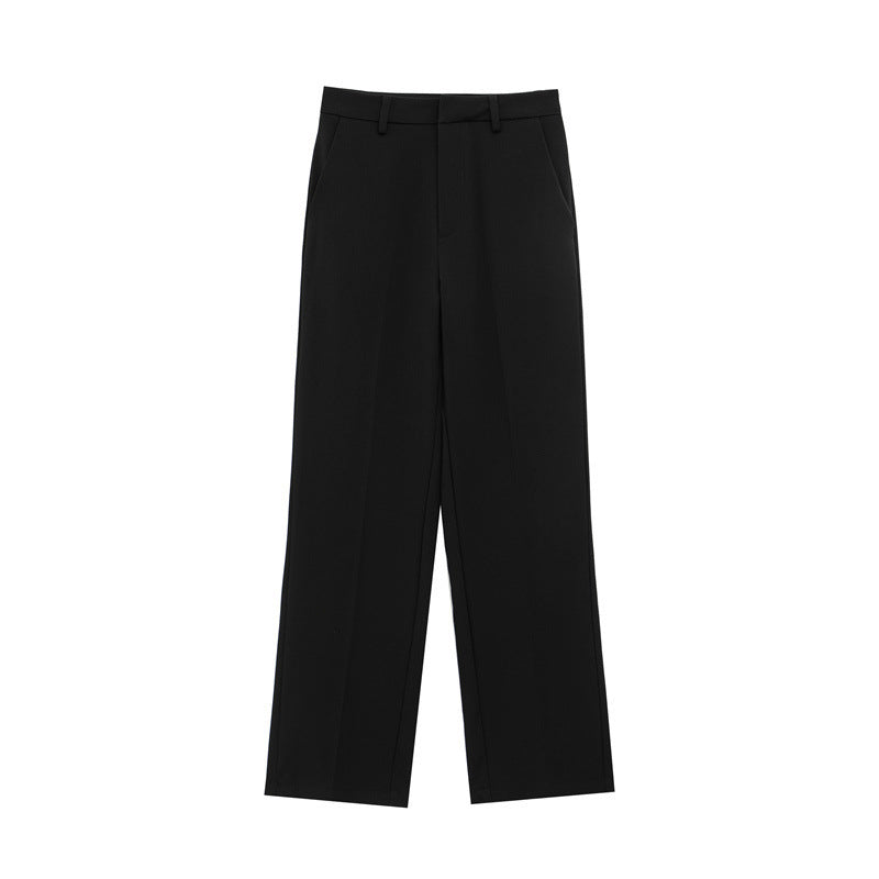 Lapel T-shirt Shory Style Coat Straight-leg Pants