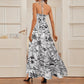 Ladies' Fashion Floral Spaghetti Strap Dress