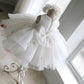 Girl's White Dress White Gauzy Dress