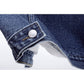 New Denim Vest Fleece-lined Thickened Slim Fit Hooded Cotton Jacket Warm Top Fashion