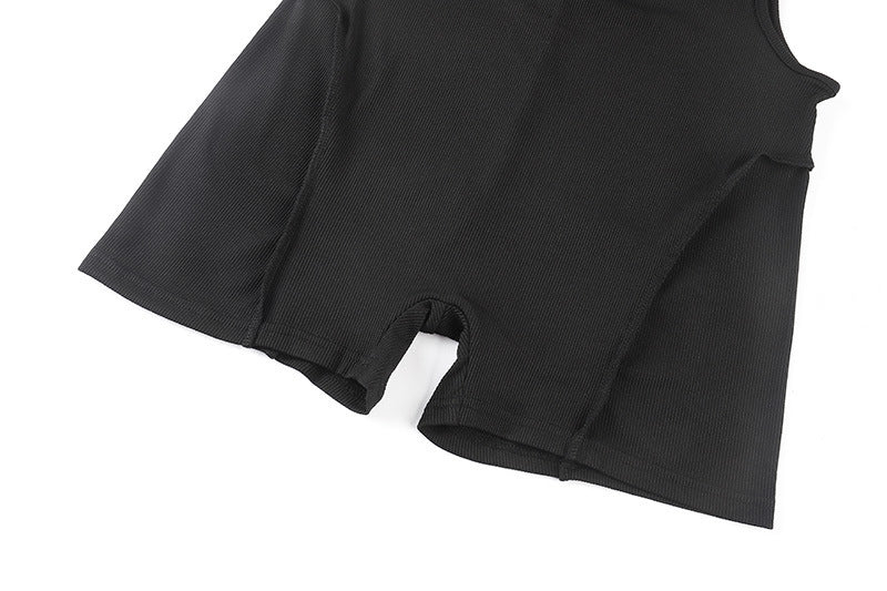 Niche Waist Hollow Long-sleeved Ladies Bodysuit