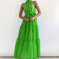 Robe décontractée sans manches de haute qualité avec ourlet large et taille ajustée