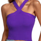 Women's Knitted Inner Match Bottoming Shirt Halterneck Vest