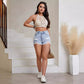 Vêtements pour femmes, mode européenne et américaine, shorts en jean à trous