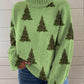 Wansheng Women's Printed Wear Turtleneck Sweater