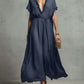 Loose-fit V-neck Casual Chic Womens Dress