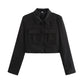 Double Pocket Coat Top Pants Suit Women