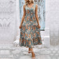 Women's Sleeveless Stitching Printing Dress