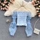 Slim All-match Sweet Printed T-shirt Trendy Spring
