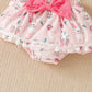 Children's Easter Short Sleeved Kazakhstan Suspender Skirt Knee Pad Suit