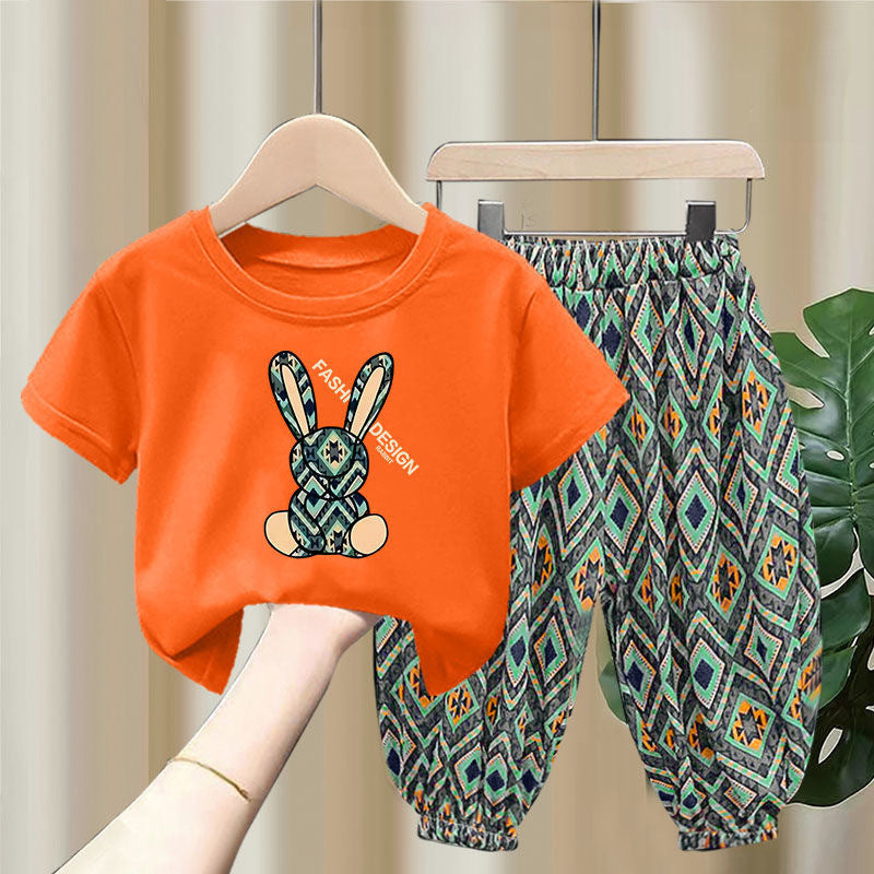 Children's Summer Thin T-shirt Blouse And Pants