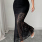 New Lace High Waist Flattering Sheath Slimming Dress Fall Winter Skirt