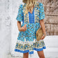 Robe décontractée à imprimé floral pour les fêtes, tendance pour femme