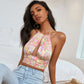 Slim-fit Chest Halter Short Small Tank Top Top Women