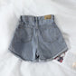 Vintage High Waist Slacks Denim Shorts