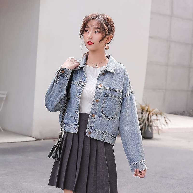 Women's Short Loose Casual Denim Jacket