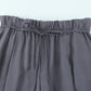 With Belt Paper Bag Type Draping Casual Trousers