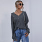 Women's Shirt Button Hooded Solid Color