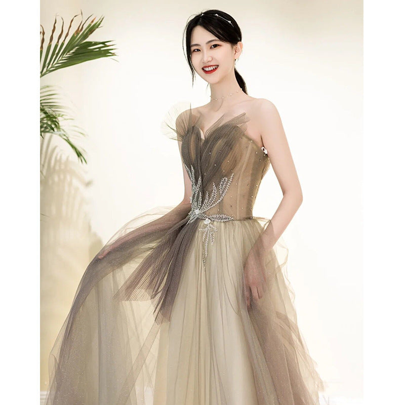Women's Evening Dress Skirt Fashion Slim Temperament Long