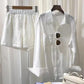 Versatile Loose-fit Shirt And Pants Two-piece Set