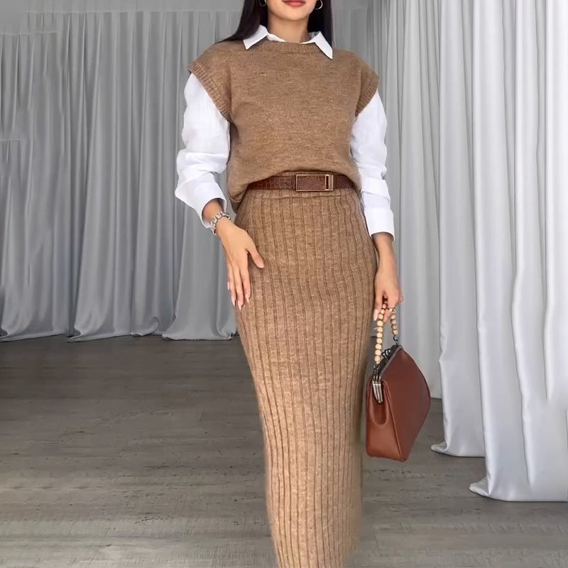 Women's Slimming Dress Two-piece Suit