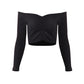 Short Shoulder Slim Cropped T-shirt