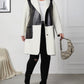 Veste en similicuir à manches longues et coupe ample, colorblock