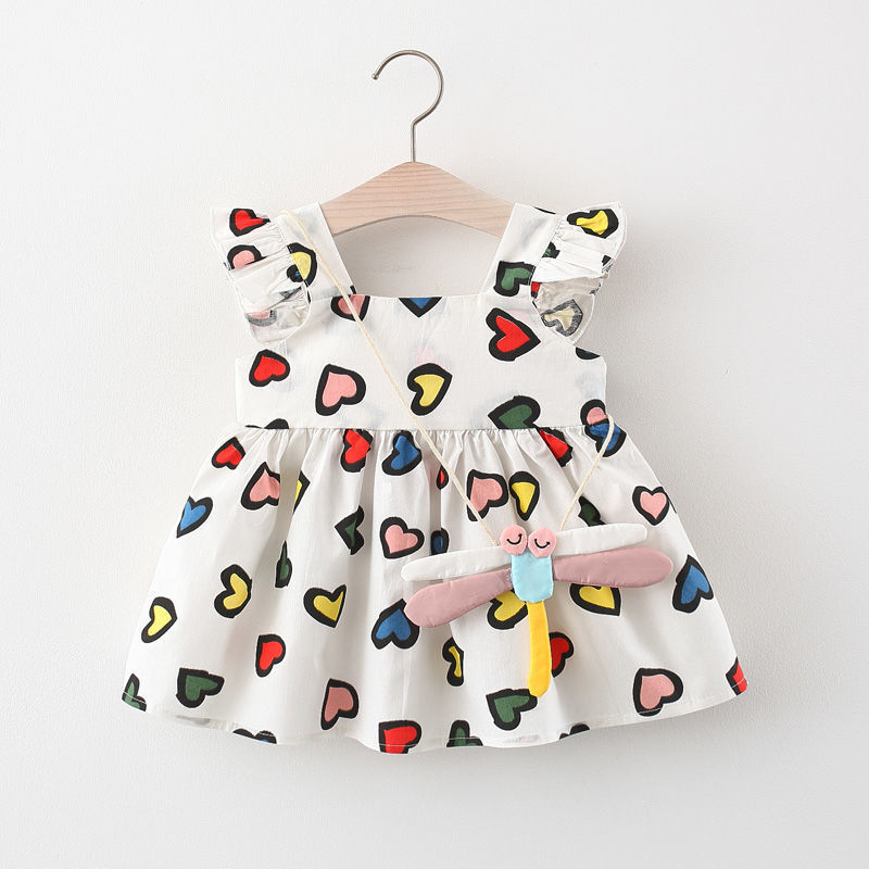Children's Girls Summer Sleeveless Print Dress