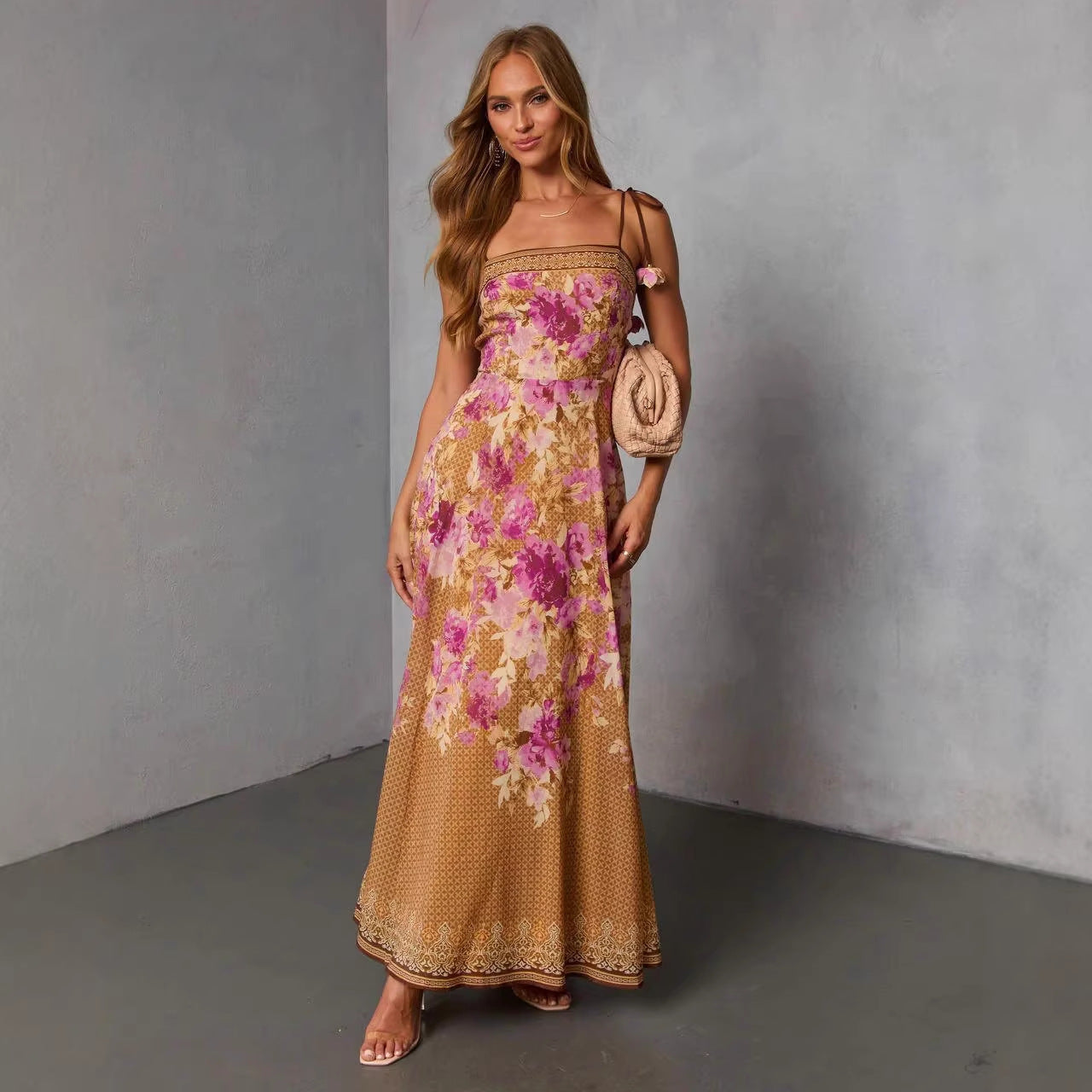 Printed Sexy Fashionable Strap Dress For Women
