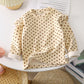Girls' Autumn And Winter Floral Bottoming Shirt Flounced Sleeve T-shirt