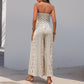 Women's Sleeveless Tube Top Printed Jumpsuit