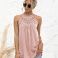 Lace Stitching Halterneck Top