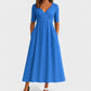 Women's Short Sleeve Summer V-neck Simple And Solid Color Fashion
