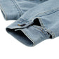 Women's Short Denim Jacket With Large Lapel