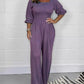 Women's Comfortable Elastic Waist Jumpsuit