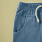 Pull imprimé col rond manches unies short