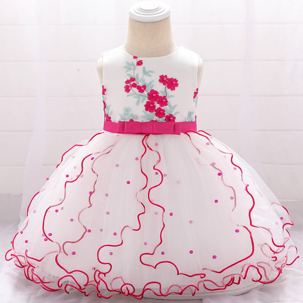 Robe de princesse à nœud papillon pour enfants