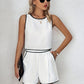 European And American Women's Clothing Summer Casual Shorts Vest Suit