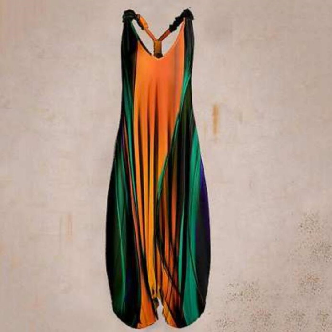Women's Ethnic Style Milk Silk Brushed Loose Overalls