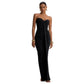 Bandeau Slim Fit Pleated Sheath Dress