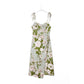 French Style Temperament Elegant Waist Slit Beauty Back Sling Dress Summer Printing
